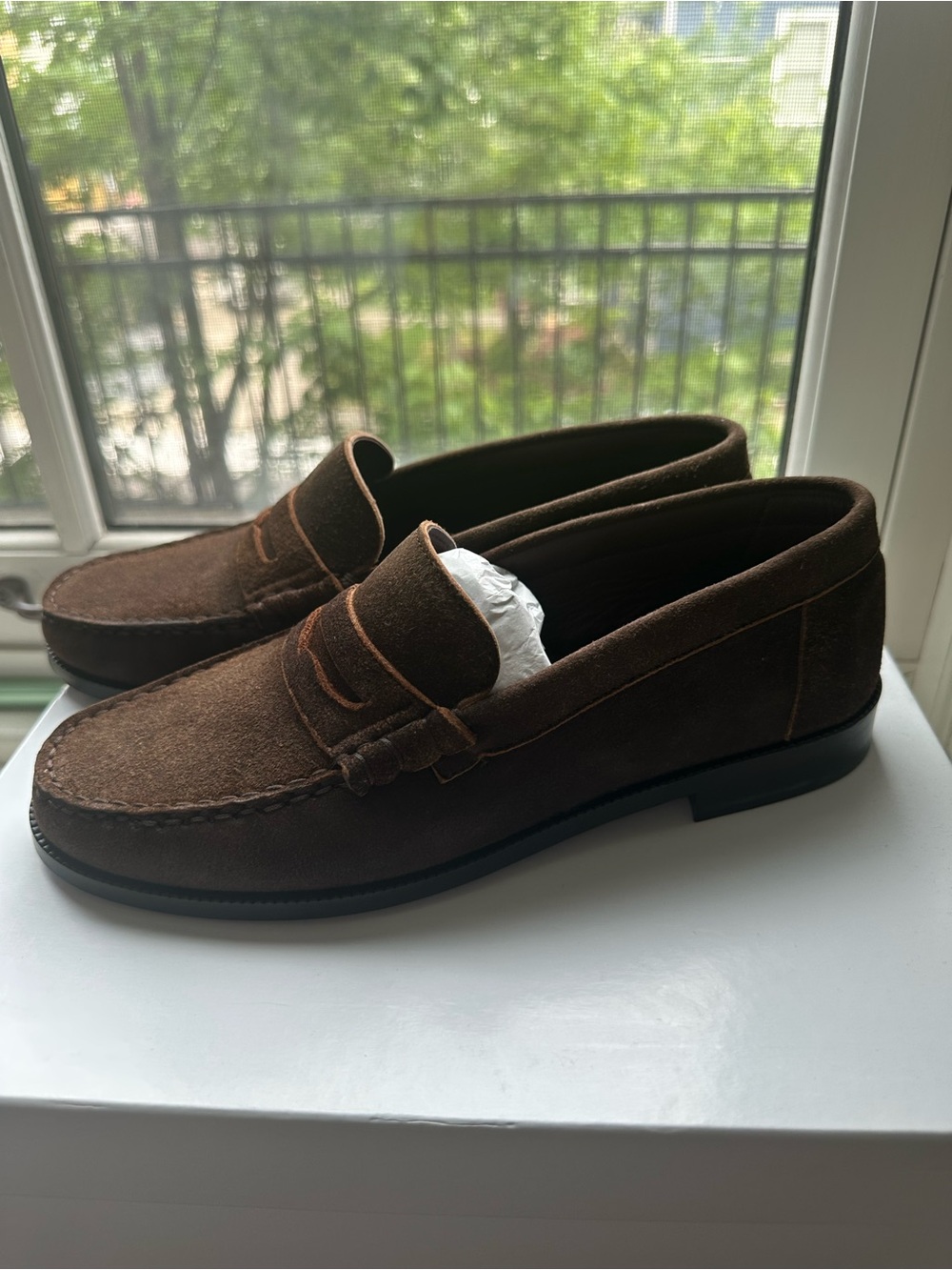 Mayhem nassir zadeh Brown Suede Penny Loafers